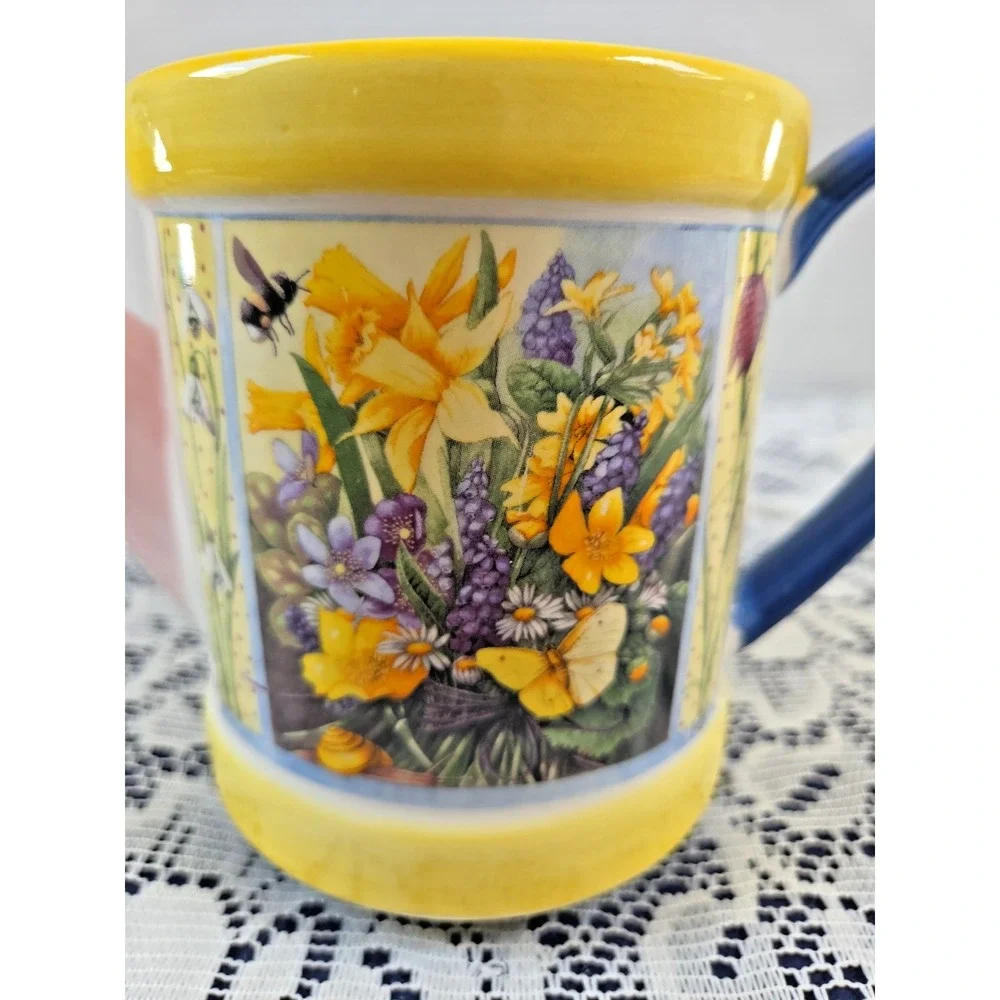 Electric Wax Warmer Gardening Theme Watering Can Daffodils Butterflies Pastels